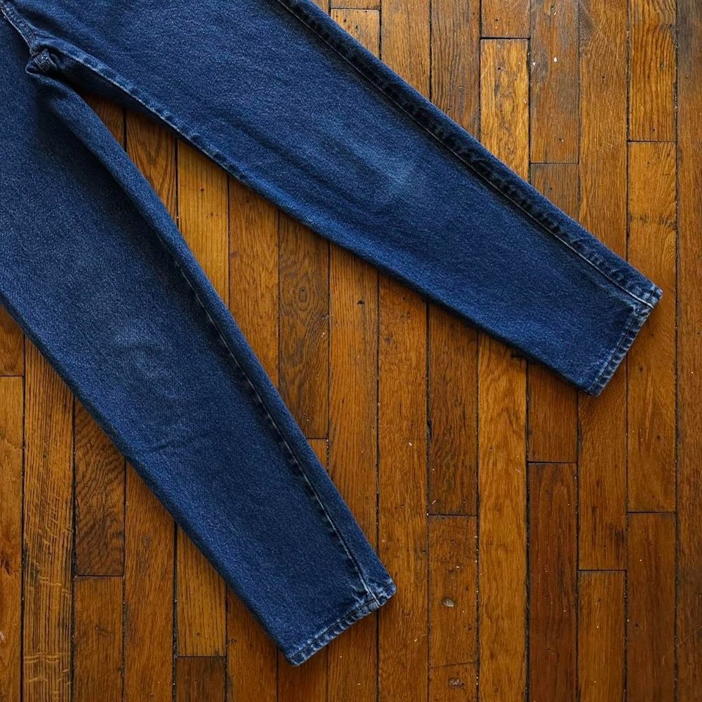 Vintage Early 80s CALVIN Calvin Klein Made USA Women Blue High Rise Faded Jeans - Picture 3 of 8